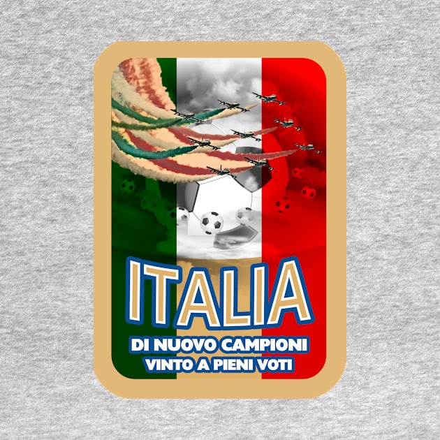 Italia European Football Won with Flying Colours by peckiefoureyes